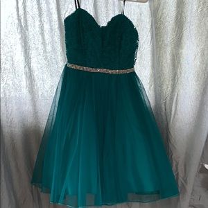 Teal homecoming dress